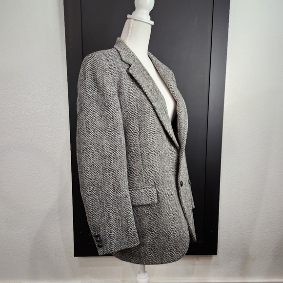 VINTAGE HANDWOVEN 100% PURE SCOTTISH WOOL SPORTS COAT SIZE MEDIUM - Picture 4 of 9